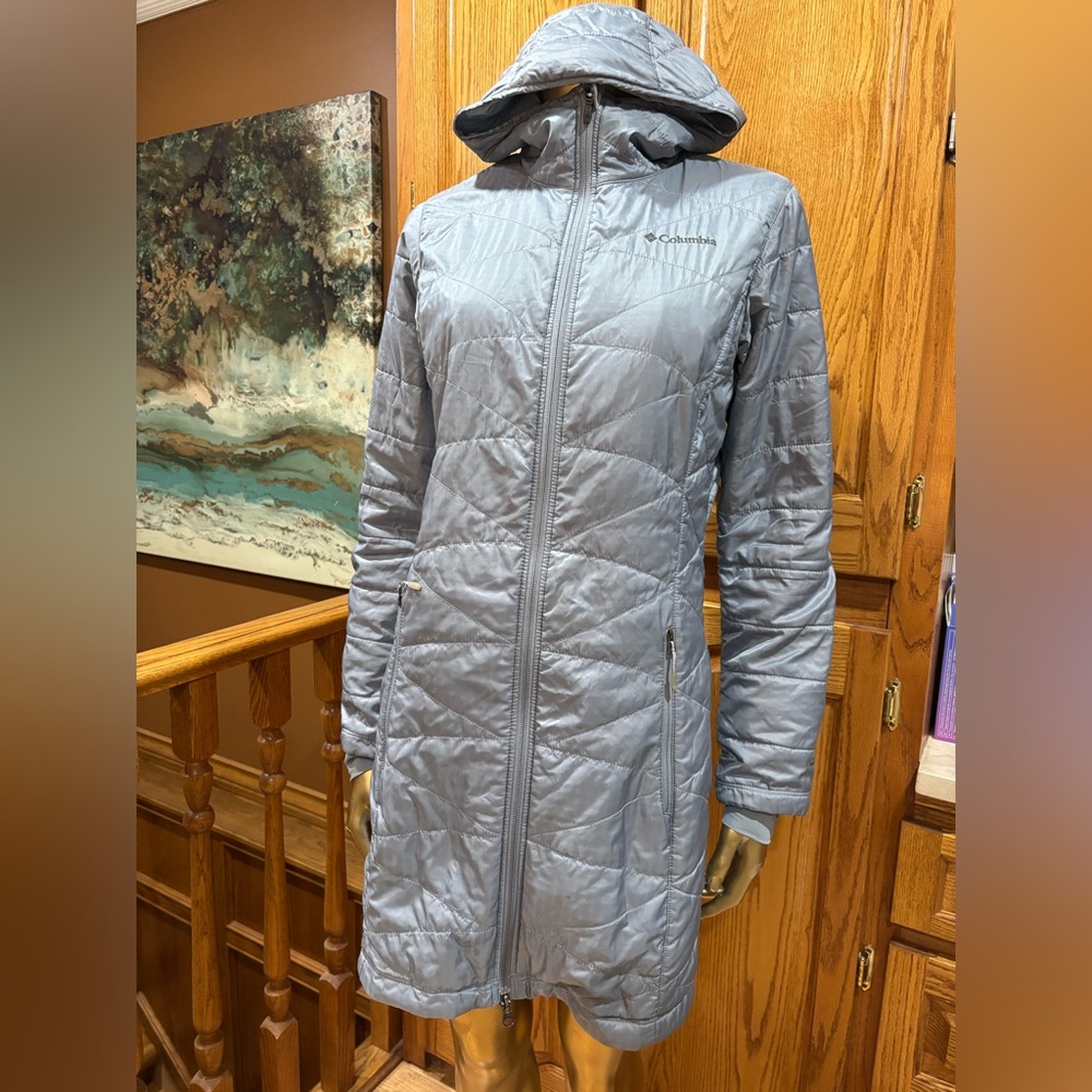 Columbia Women's Silver Quilted Winter Jacket